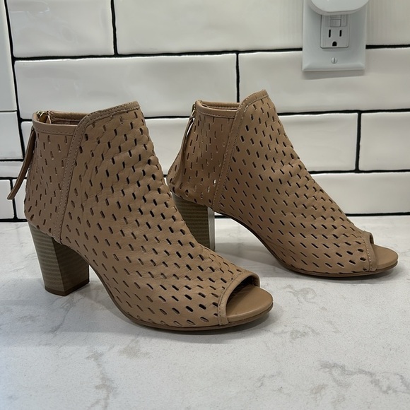 Dune London Jonah Womens Leather Open Toe Ankle Boot Sz 39 US 8 - Picture 16 of 16